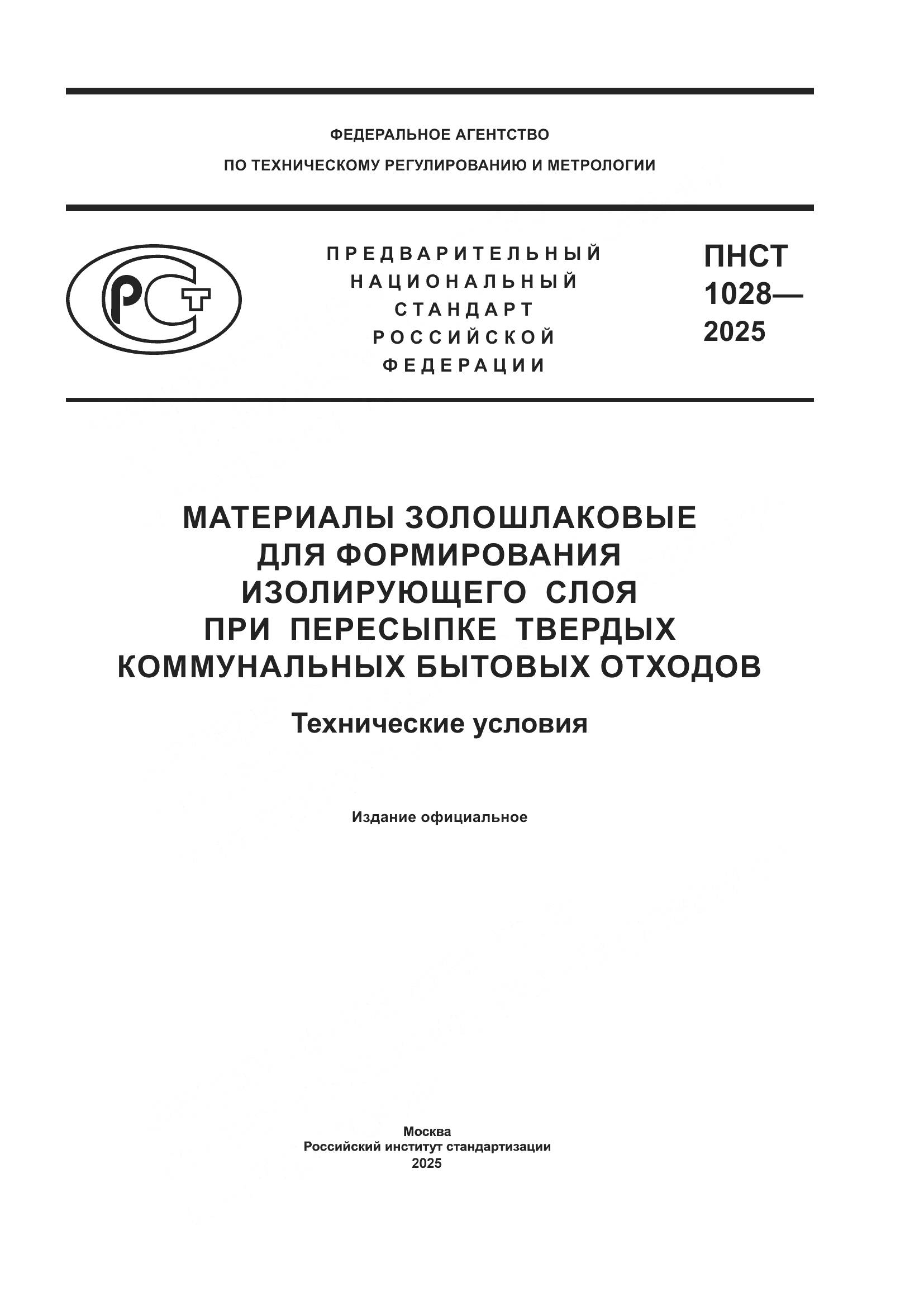 ПНСТ 1028-2025, страница 1