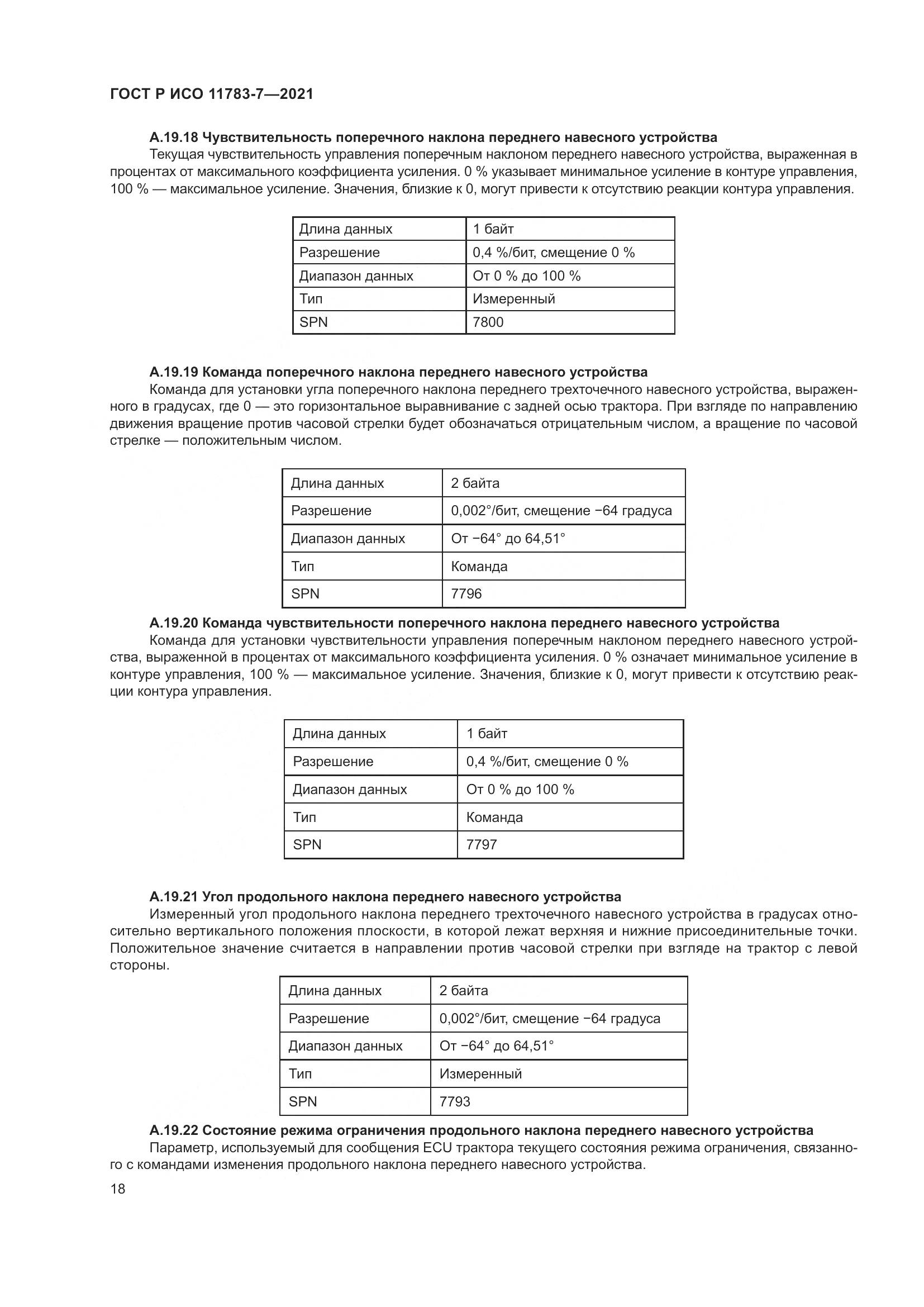 ГОСТ Р ИСО 11783-7-2021, страница 22