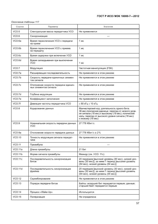 ГОСТ Р ИСО/МЭК 18000-7-2012, страница 67