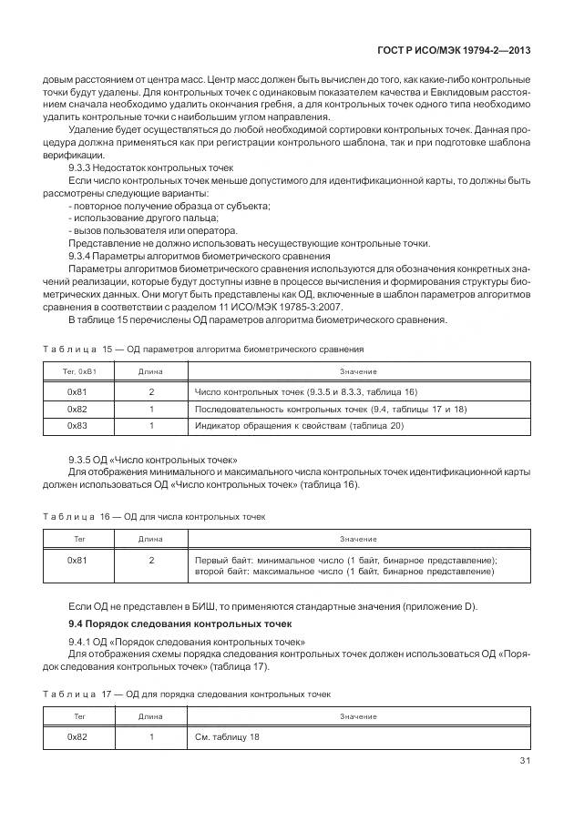 ГОСТ Р ИСО/МЭК 19794-2-2013, страница 35