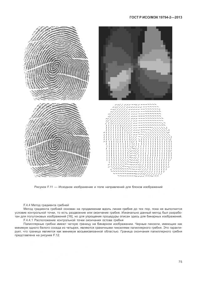ГОСТ Р ИСО/МЭК 19794-2-2013, страница 79