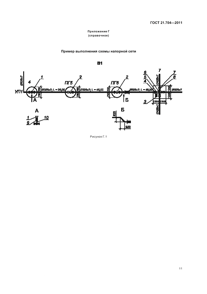 ГОСТ 21.704-2011, страница 15