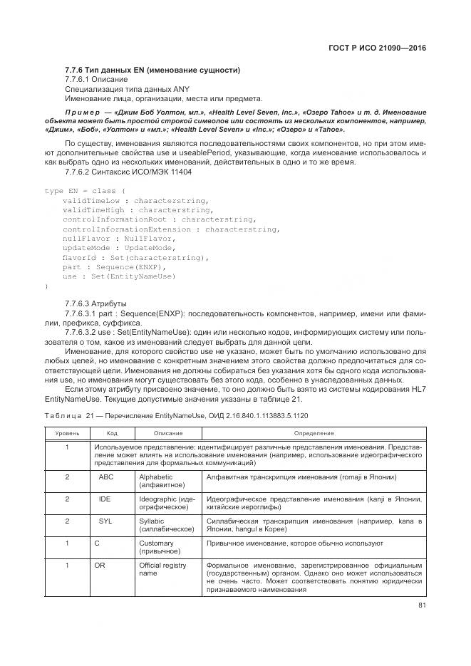 ГОСТ Р ИСО 21090-2016, страница 85
