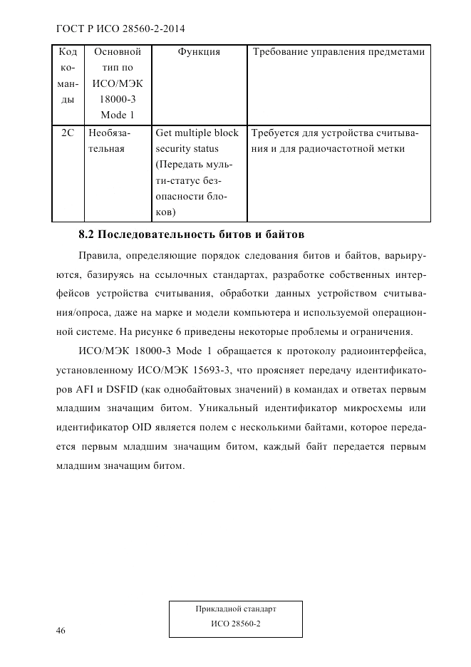 ГОСТ Р ИСО 28560-2-2014, страница 54