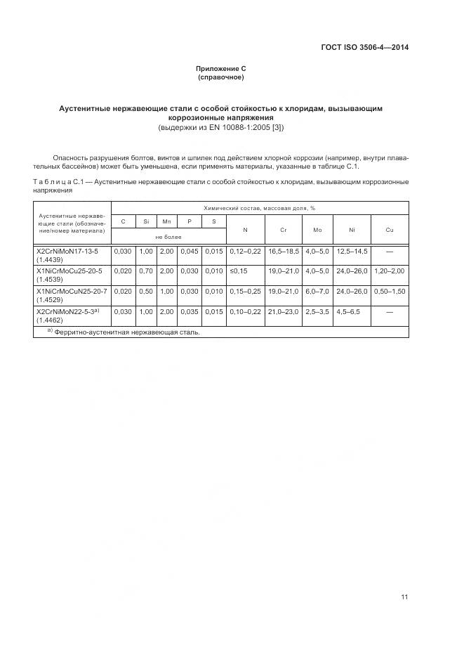ГОСТ ISO 3506-4-2014, страница 15