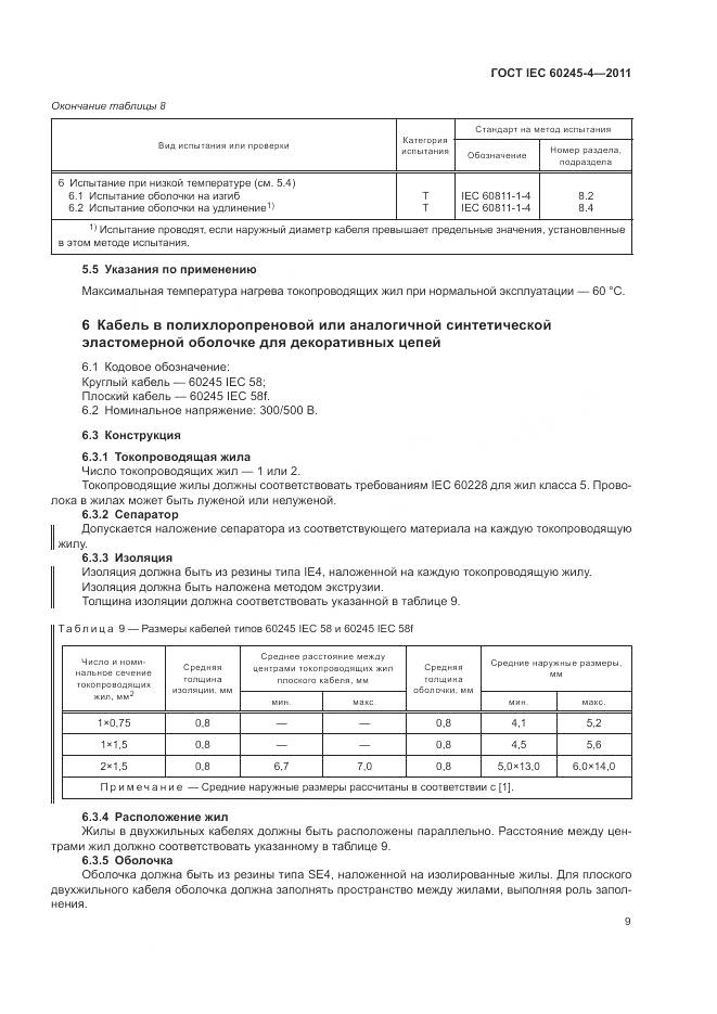 ГОСТ IEC 60245-4-2011, страница 11