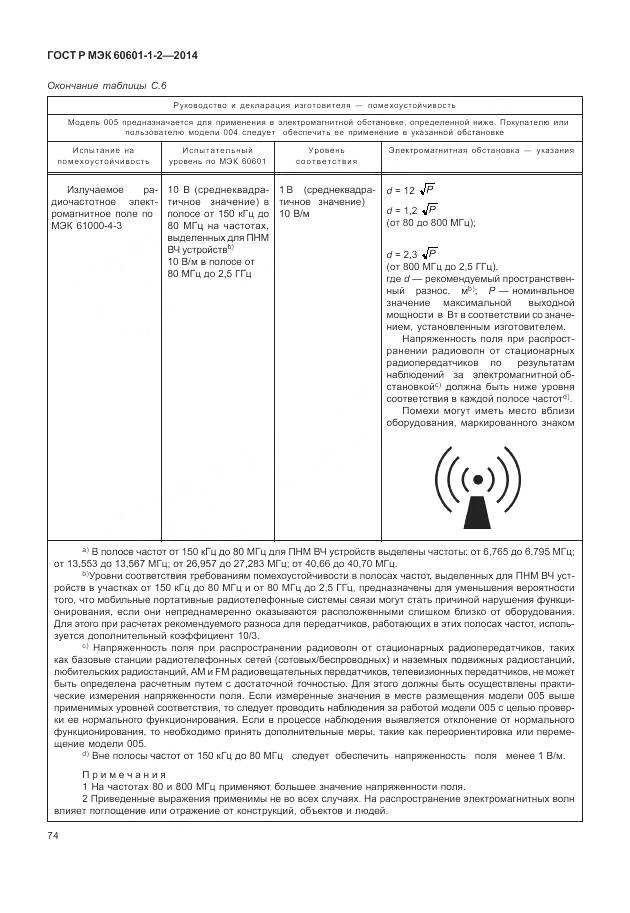 ГОСТ Р МЭК 60601-1-2-2014, страница 80