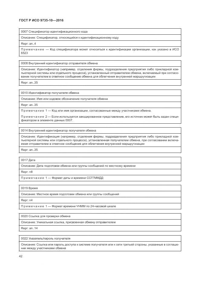 ГОСТ Р ИСО 9735-10-2016, страница 46