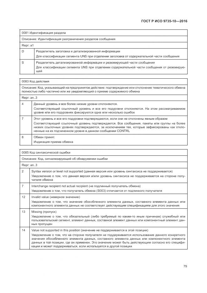 ГОСТ Р ИСО 9735-10-2016, страница 83